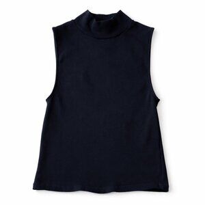 Zara Black Sleeveless Mock Neck Top - Size Large